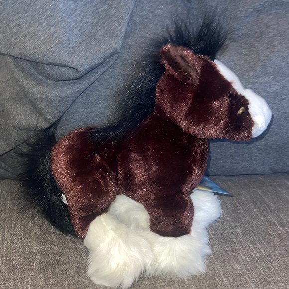 WEBKINZ Ganz Clydesdale Horse HM139 Hang/But tag no code stuffed animal plush - Picture 3 of 16